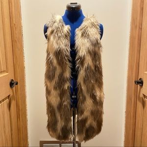 Faux Fur Contrast Vest